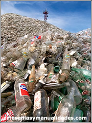 Proceso de reciclaje de vidrio
